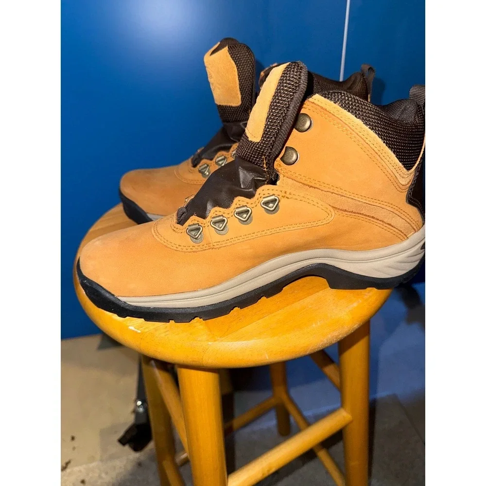 Timberland White Ledge Mid Waterproof Hiking‎ Boots Wheat Brown TB11412 7W Mens
